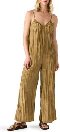 Steve Madden Desdemona Crinkled Jumpsuit in Deep Olive at Nordstrom Rack, Size X-Small