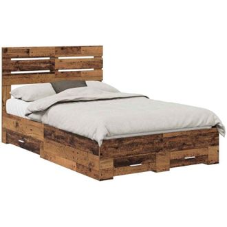 vidaXL Bed Frame with Drawer with Headboard Manual Engineered Wood vidaXL