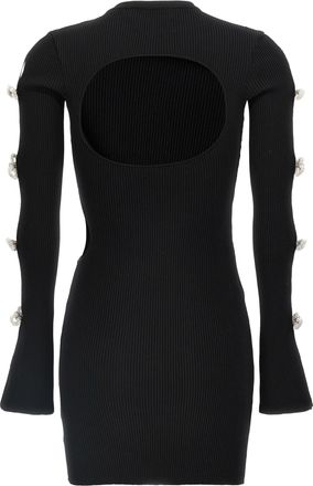 Mach & Mach Womens Black Viscose Short Dress