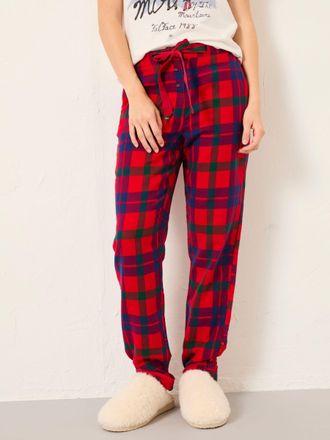 Fat Face FatFace Eva Shelter Red Alpine Check Pyjama Bottoms
