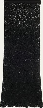 Nili Lotan Nika Knitted Maxi Skirt