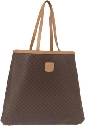 Celine Pre-owned Vintage Plastic Tote Bag - Dames - Vintage Shopper - Bruin - ONE Size - Vintage