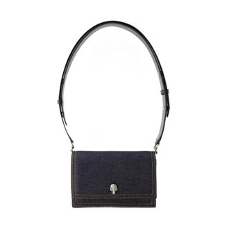 Alexander McQueen Alexander McQueen, Shoulder Bags, female, Black, Size: ONE SIZE Small Skull Crossbody