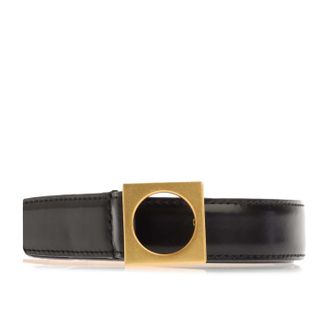 Emporio Armani Womens Accessories Belt in Black Leather - Size 38 inch
