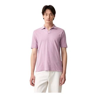Marc O'Polo Regular Fit Poloshirt - Heren - Tops - Paars - Maat: M Katoen