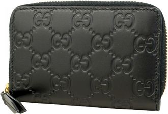 Gucci Black Leather Coin Purse/Coin Case (Pre-Owned)