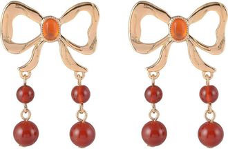 Rachel Roy Bow Drop Earrings in Red at Nordstrom Rack