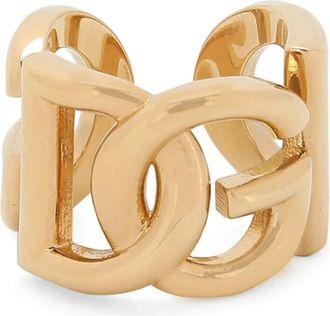Dolce & Gabbana Anillo con logo - Accessories - Mujer - Amarillo - S