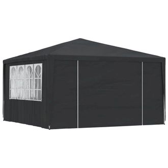 vidaXL Professional Party Tent with Side Walls 13.1x13.1 Anthracite 90 g/m&sup2;, 48535