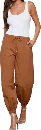L'agence Mariko Jogger In Bone & Brown