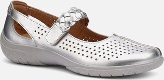 Hotter Womens Quake II Womens Mary Jane Shoes - Silver - Size: 7.5