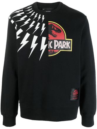 Neil Barrett Felpa con stampa - Nero