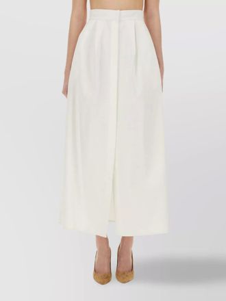Max Mara cotton pleated maxi skirt