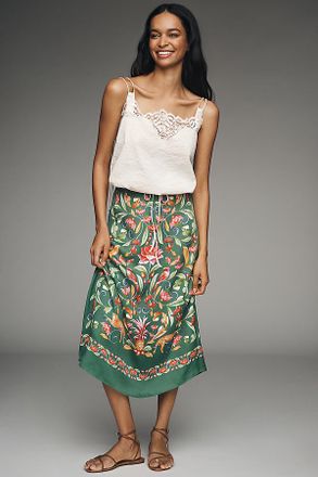 Farm Rio Printed Slip Maxi Skirt