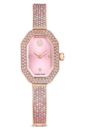Swarovski Dextera Bracelet Watch, 31mm x 19mm case in Pink at Nordstrom