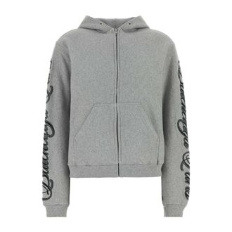 Balenciaga Standaard Zip Hoodie - Heren - Vesten met rits - Grijs - XS - Katoen - Hoodies & sweatvesten