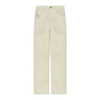 Balmain Straight Jeans, male, Beige, Size: W31 Loose Jeans