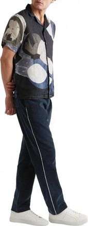 Orlebar Brown Mens Sennan Binding Sweatpants In Night Iris