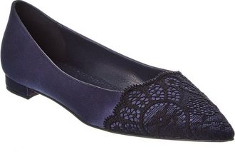 Manolo Blahnik Plankutus Satin Flat