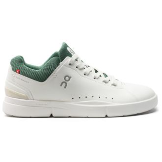 On The Roger Advantage Textile Synthetic Mens Low Top Trainers - White Green - Size:UK 10.5