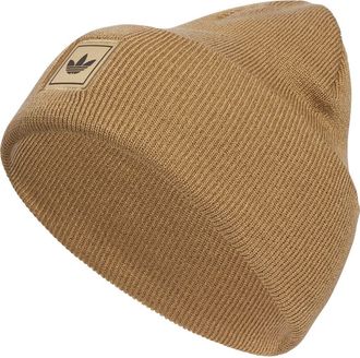 adidas Trefoil Tall Beanie in Cardboard Brown/Black at Nordstrom
