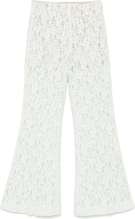 Twin-Set Pantaloni in pizzo - Verde