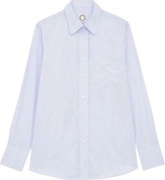 Ines De La Fressange Maureen Shirt - Dames - Overhemden - Blauw - L - Katoen - Overhemden