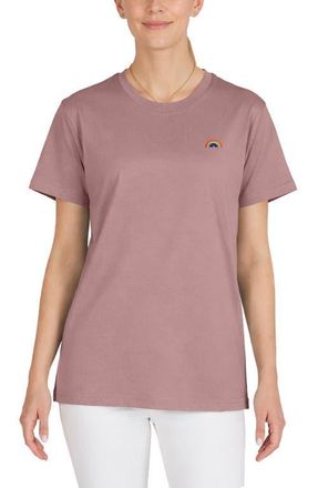 Dalix Womens Rainbow Jersey Relaxed Tee in Orchid Purple at Nordstrom, Size Xx-Large