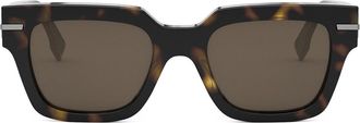 Fendi Fendi Fe40078i Fendi Fendigraphy 52e Havana Sunglasses