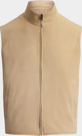Ralph Lauren Purple Label Men & apos;s Jamison Reversible Suede Vest