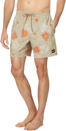 Hurley Cannonball Volley Boardshorts Mens Khaki Drawstring Waist DSGL252
