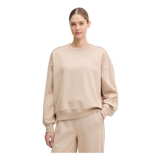 Guess Octavia Sweatshirt - Dames - Sweatshirts - Beige - M - Polyester - Hoodies & sweatvesten