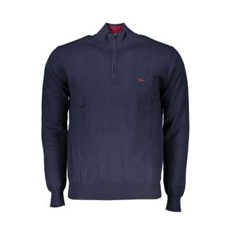 Harmont & Blaine Chic Half-Zip Sweater with Embroidery Mens Detail