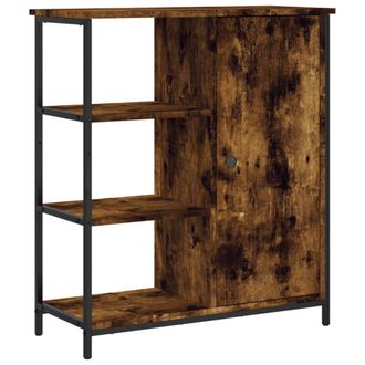 vidaXL Vidaxl - Aparador De Madera De Ingenier&iacute;a Roble Ahumado 70x30x80 Cm