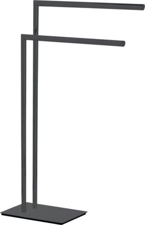 WENKO Recco Toallero De Pie Negro 48x80,5 Cm