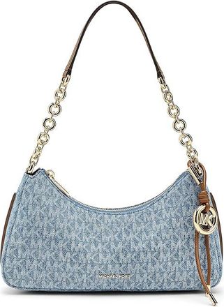 Michael Kors Nolita Medium Chain Pouchette Shoulder Womens Handbags New Horizon, Leather/Polyester
