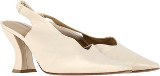 Bottega Veneta Womens Leather Almond Slingback Pump (Authentic Pre-Loved)