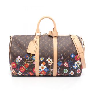 Louis Vuitton Brown Multi-Color Coated Canvas Leather Boston Bag (Pre-Owned)