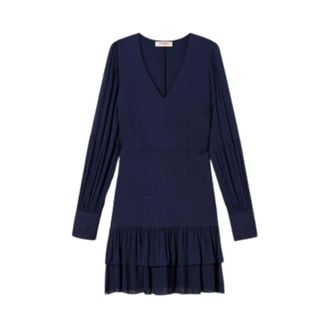 Twinset Vestido Corto - Dresses - Mujer - Azul - S