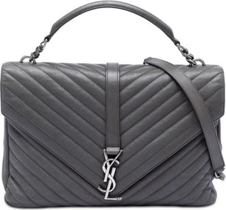 Saint Laurent Pre-owned Saint Laurent Large Chevron Sheepskin Monogram College Satchel Ladies 52BDWGOX9ZD6MT4U