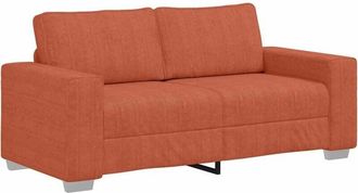 vidaXL Divano Divanetto Rosso Arancione 140 cm Tessuto Velluto a Coste - Vidaxl