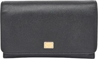 Dolce & Gabbana Pre-owned Wallets, female, Black, Size: ONE SIZE Pre-owned Continental Wallet
