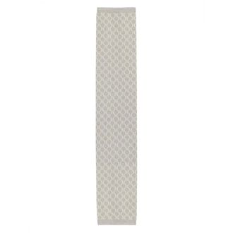 Max Mara Accessoires, Dames, Grijs, ONE Size, Monogram Jacquard Gebreide Sjaal
