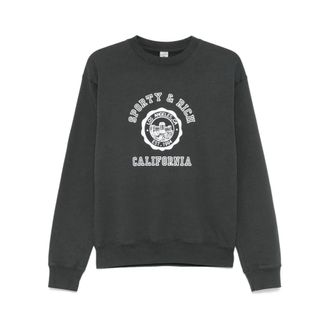 Sporty & Rich Sportieve Sweater St 071622508Ba Fadbk - Dames - Sweatshirts - Zwart - L - Hoodies & sweatvesten
