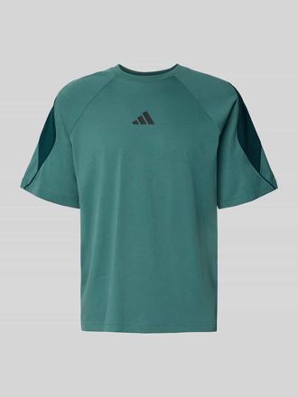 adidas T-Shirt mit Label-Print in Lind, Gr&ouml;&szlig;e XS