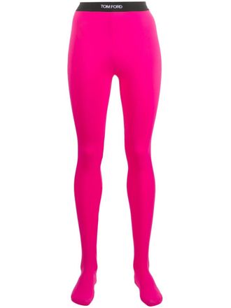 Tom Ford Legging met logoband - Roze