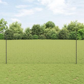 Berkfield Home Euro Fence with 10 U Posts Grey 1, 4x10 m Steel