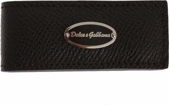 Dolce & Gabbana Lederen Magnetische Geldclip - Heren - Portefeuilles - Bruin - ONE Size - Accessoires