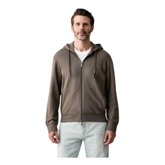 A|X Armani Exchange Hoodies & sweatvesten, Heren, Grijs, 2Xl, Katoen, Basic Zip-Up Hoodie