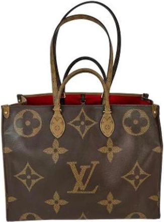 Louis Vuitton Pre-owned Canvas Tote Bag - Dames - Vintage Shopper - Bruin - ONE Size - Vintage